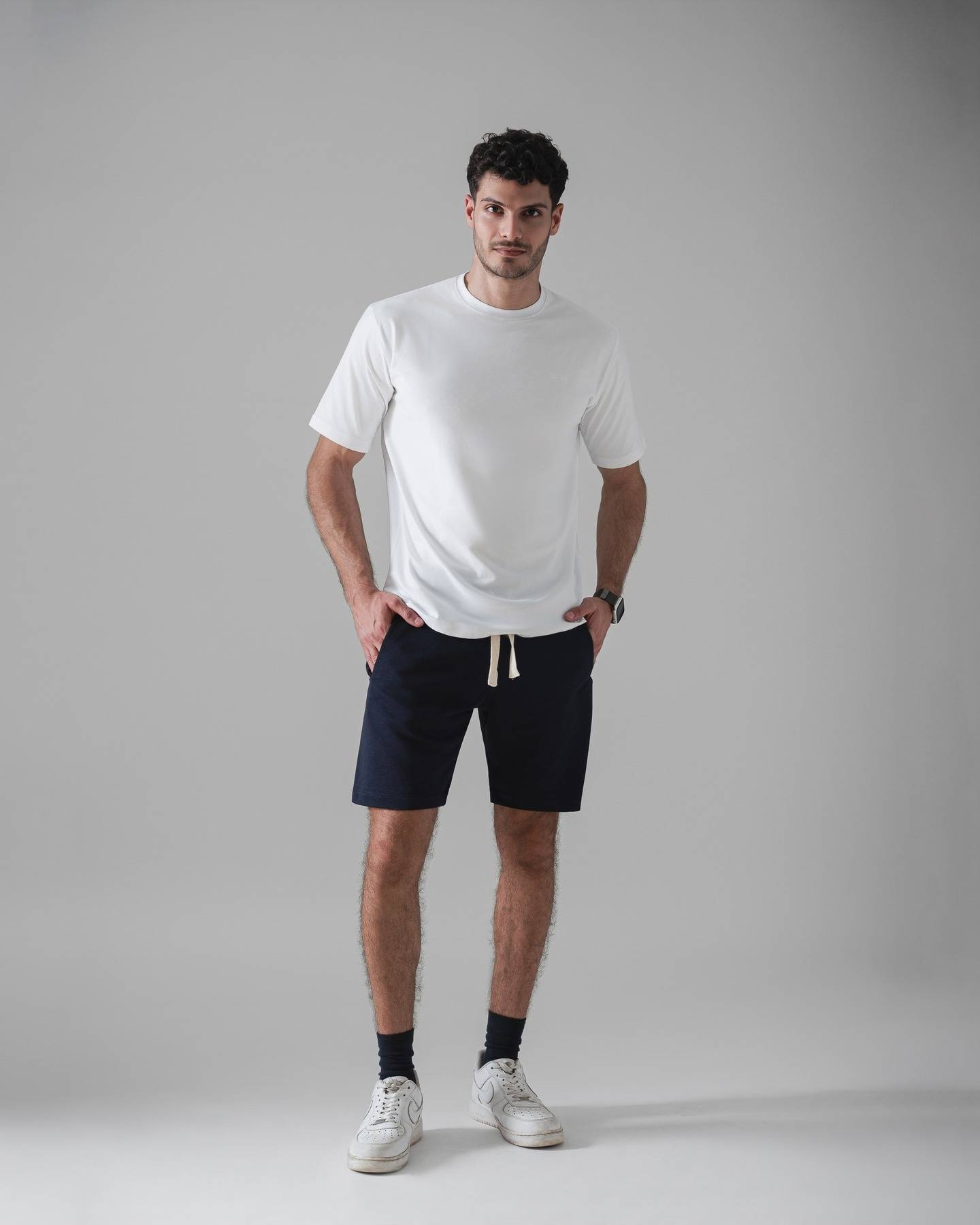 Short season is here, and so is your new go-to.
Our signature sweat short is handcrafted in Beirut from premium mid-weight Terry, offering the perfect balance of comfort and structure.
Designed with a trim athletic fit, it features:
Invisible side pockets
A premium rib waistband
Rear embroidered pocket for subtle detail
Whether you’re off-duty or on the move, this short delivers effortless style and all-day ease.