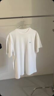 The pop tee in white is back in stock 💙
