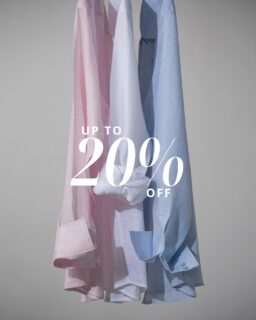 Last week to enjoy 20% off our linen shirts. Your summer essential, designed to keep you cool from day to night. Shop now.