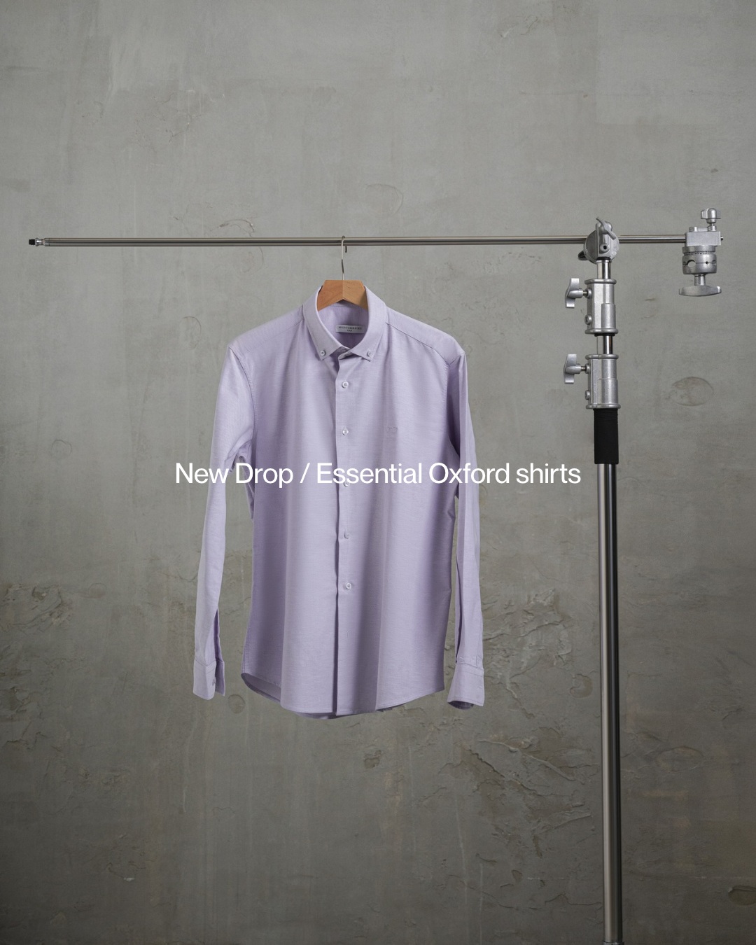 Our first Oxford shirt has arrived A fitted, versatile long-sleeve shirt, handmade in Beirut from 100% Oxford cotton. Available in white, blue, and lilac. Limited quantities.