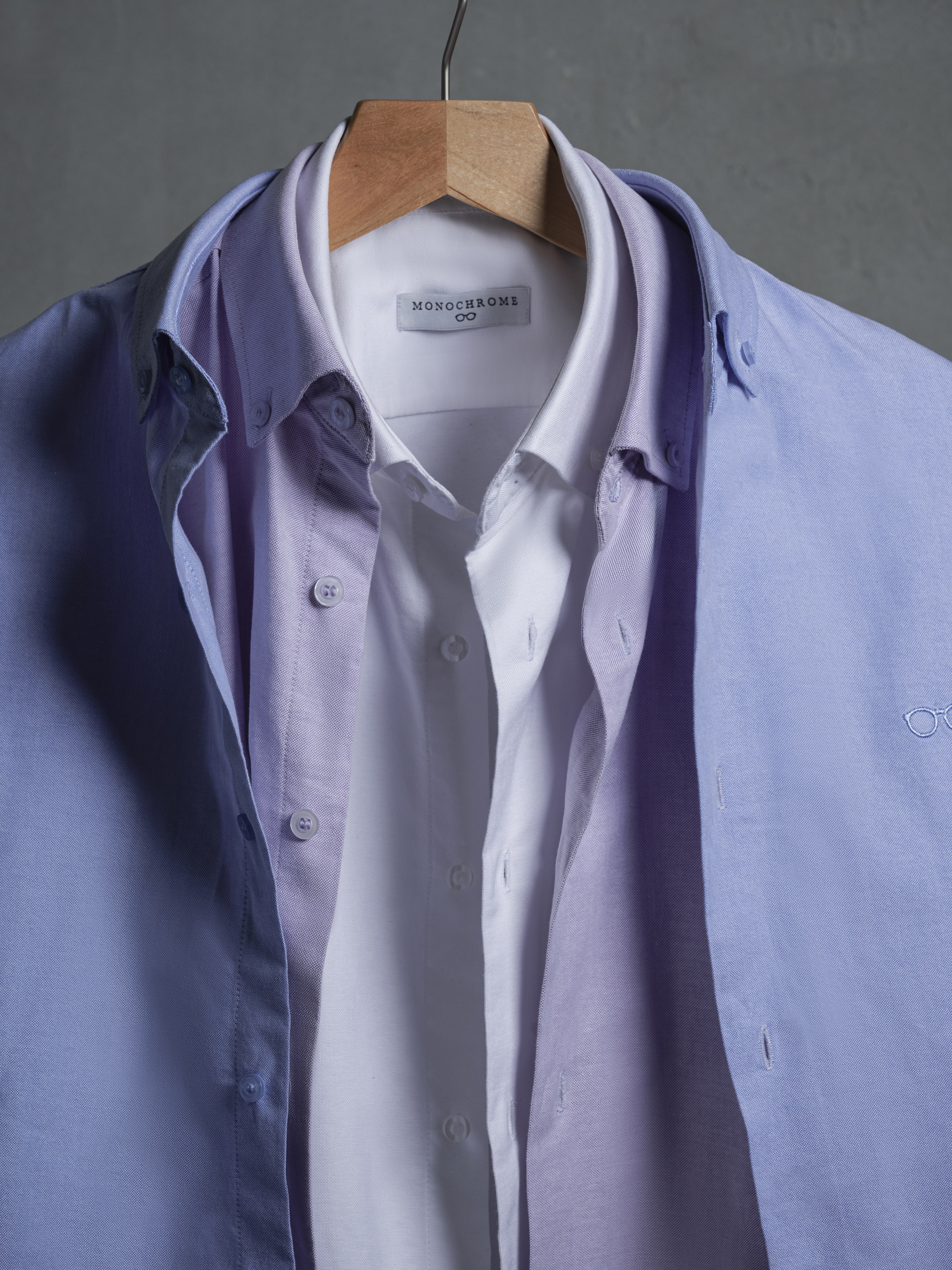 Our first Oxford shirt, available in three timeless colors: white, blue, and lilac. Handmade in Beirut from 100% Oxford cotton, with a fitted, versatile silhouette. Limited quantities.