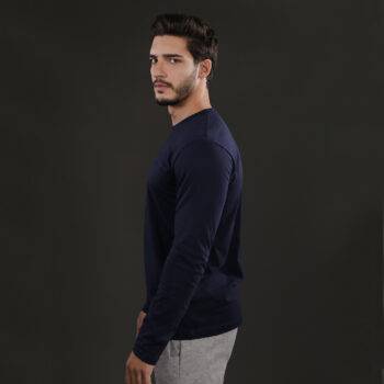 Long Sleeve Navy T Shirt
