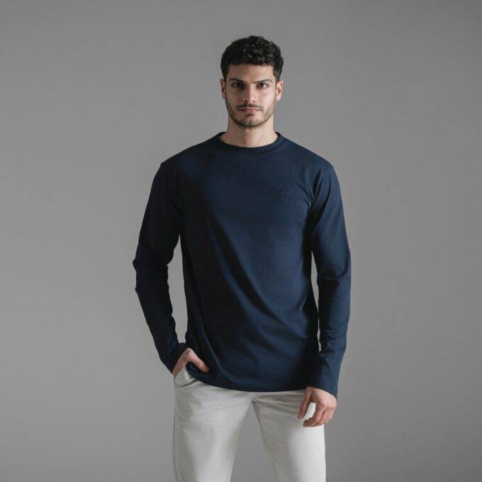 The Timeless Long Sleeve Tee  / Navy