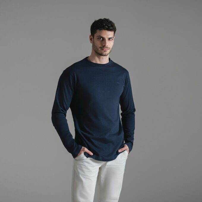 The Timeless Long Sleeve Tee  / Navy