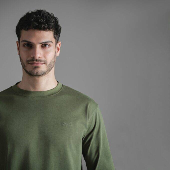 The Timeless Long Sleeve Tee  / Kaki