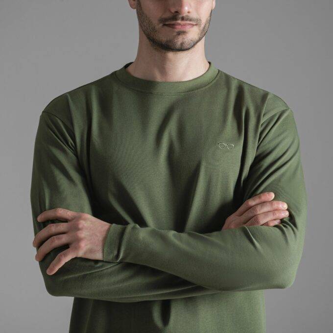 The Timeless Long Sleeve Tee  / Kaki