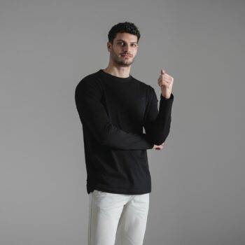 The Timeless Long Sleeve Tee  - Black