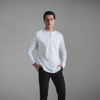 Henley T-shirt / White