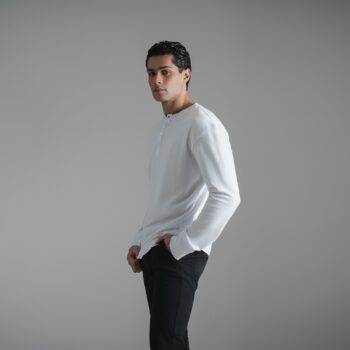 Henley T-shirt / White