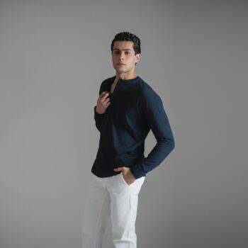 Henley T-shirt / Navy