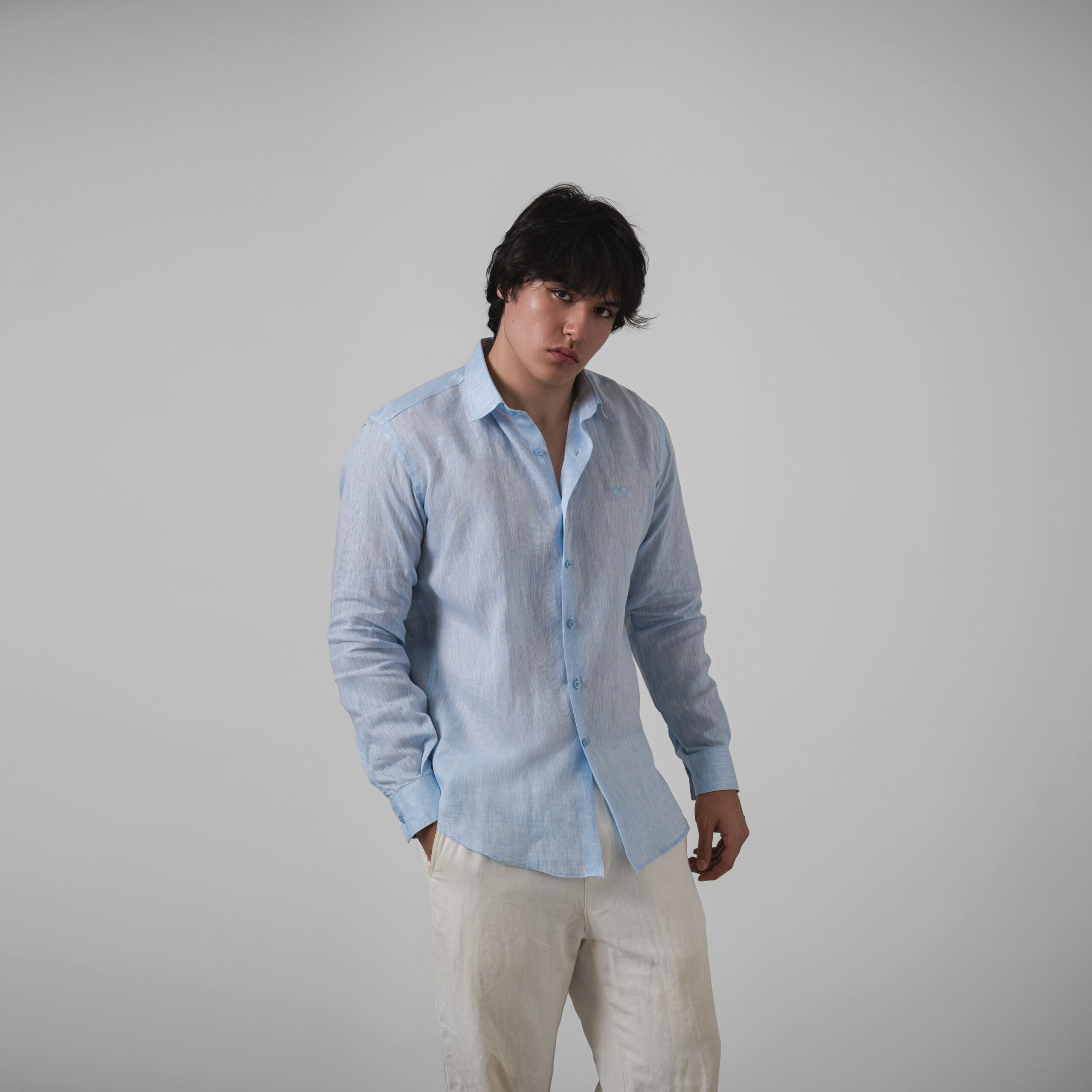 Essential Linen Shirts / Blue